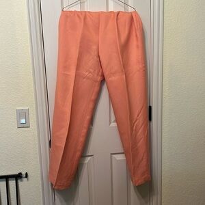 Kasper High Waisted Coral Suit Pants Size 10